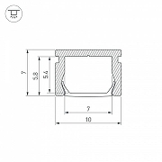 Профиль накладной Arlight PIK 045492 цвет черный-2