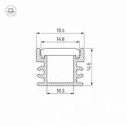 Профиль накладной Arlight FLOOR 045672 цвет черный-3