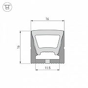 Профиль накладной гибкий Arlight WPH-FLEX 045759 цвет черный-2