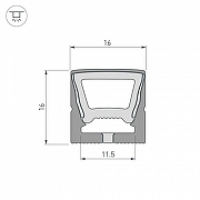 Профиль накладной гибкий Arlight WPH-FLEX 045774 цвет черный-4