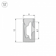 Профиль для плинтусов гибкий Arlight WPH-FLEX 045782 цвет черный-3