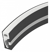 Профиль для плинтусов гибкий Arlight WPH-FLEX 045788 цвет черный