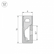 Профиль для плинтусов гибкий Arlight WPH-FLEX 045788 цвет черный-3