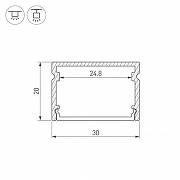 Профиль накладной Arlight SL-LINE 046962 цвет серебристый-2