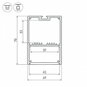 Профиль накладной Arlight SL-LINE 047166 цвет серебристый-3