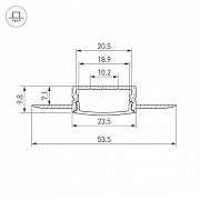 Профиль встраиваемый Arlight FANTOM 047360 цвет белый-2