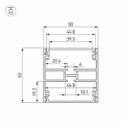Профиль накладной Arlight LINE 047486 цвет серебристый-4