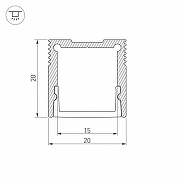 Профиль накладной Arlight SL-SLIM 047631 цвет белый-2