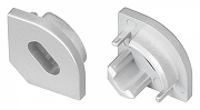 Набор заглушек для профиля Arlight SL-KANT-H10 049408 цвет серебристый