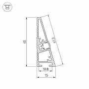 Профиль для плинтусов Arlight PLINTUS 052398 цвет черный-3