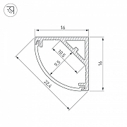 Профиль накладной угловой внутренний Arlight SL-KANT 053562 цвет серебристый-3