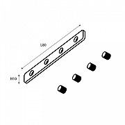 Крепление для трека Favourite Logica 1014-CP-001 цвет арматуры Серый-3