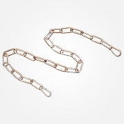 Подвес Eurosvet 10300 10302 цепь длиной 1 метр с 2 карабинами белый с золотом, арт. 73025 цвет белый, золото