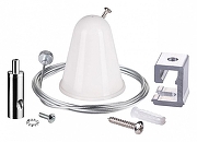 Подвес для трека Novotech NT19 135022 цвет арматуры Белый, Хром