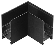 Соединитель угловой L-образный для треков накладных Novotech Flum 135166 цвет арматуры Черный