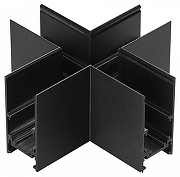 Соединитель X-образный для треков накладных Novotech Flum 135172 цвет арматуры Черный