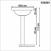 Основание для светильника Novotech Flum 135251 цвет арматуры Черный-4