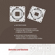 Розетка для вывод кабеля без рамки Arte Milano am-203 203.49-1.silver цвет Серебро-5