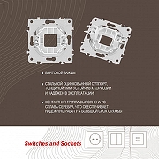 Розетка для вывод кабеля без рамки Arte Milano am-203 203.49-1.white цвет Белый-5