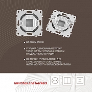 Заглушка для поста, без рамки Arte Milano am-203 203.50-1.shampan цвет Бежевый-5