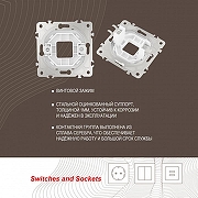 Розетка для вывод кабеля без рамки Arte Milano am-205 205.49-1.white цвет Белый-3