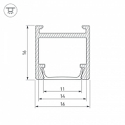 Профиль накладной Arlight Pds 23858 цвет серый-2