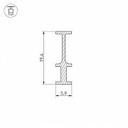 Профиль-держатель накладной Arlight Foled-Rail 25232 цвет серый-2