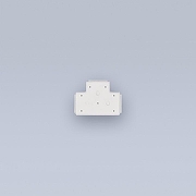 Соединитель лент T-образный жесткий Eleganz 25729 цвет Белый-1