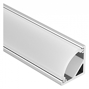 Профиль накладной угловой внутренний Arlight ARH-KANT 36321 цвет серебро