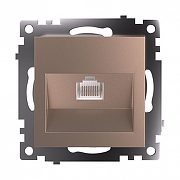 Розетка Ethernet RJ-45 без рамки Stekker Катрин 39599 цвет Бежевый-1