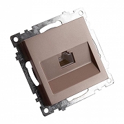 Розетка Ethernet RJ-45 без рамки Stekker Катрин 39599 цвет Бежевый-5