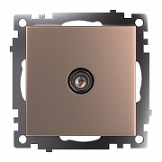 ТВ-розетка без рамки Stekker Катрин 39600 цвет Бежевый-1