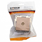 ТВ-розетка без рамки Stekker Катрин 39600 цвет Бежевый-2