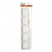 Рамка на 5 постов Stekker Эрна 39620 цвет Белый-1