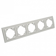 Рамка на 5 постов Stekker Эрна 39620 цвет Белый-3