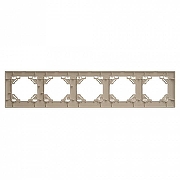 Рамка на 5 постов Stekker Эрна 39621 цвет Слоновая кость-4