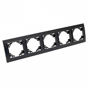 Рамка на 5 постов Stekker Эрна 39622 цвет Черный-4