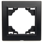 Рамка на 1 пост Stekker Эрна 39625 цвет Черный-1
