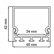 Профиль накладной Feron CAB268 48120 цвет серебро-1