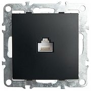 Розетка Ethernet RJ-45 без рамки Stekker Эрна 49151 цвет Черный