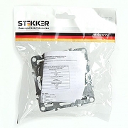 Розетка Ethernet RJ-45 без рамки Stekker Эрна 49151 цвет Черный-1