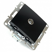 ТВ-розетка без рамки Stekker Эрна 49152 цвет Черный-5