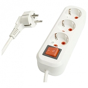 Удлинитель с выключателем Stekker Stekker 49353 цвет Белый