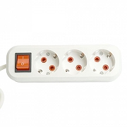 Удлинитель с выключателем Stekker Stekker 49353 цвет Белый-3