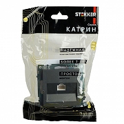 Розетка Ethernet RJ-45 без рамки Stekker Катрин 49418 цвет Графит-7
