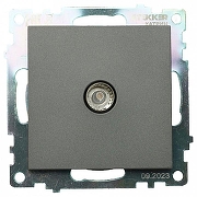 ТВ-розетка без рамки Stekker Катрин 49419 цвет Графит