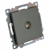 ТВ-розетка без рамки Stekker Катрин 49419 цвет Графит-5