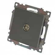 ТВ-розетка без рамки Stekker Катрин 49419 цвет Графит-8