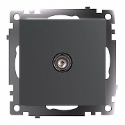 ТВ-розетка без рамки Stekker Катрин 49419 цвет Графит-9