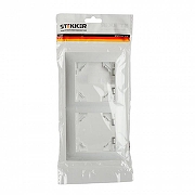 Рамка на 2 поста Stekker Эрна Элегант 49630 цвет Белый-2